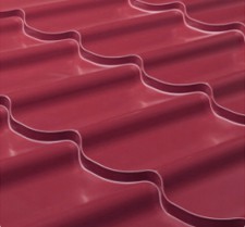 Металлочерепица Монтеррей RAL 3005 Красное вино