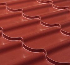 Металлочерепица Монтеррей RAL 3009 Красно-коричневый