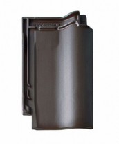 Керамическая черепица BRAAS Рубин 11V Темно-коричневый 