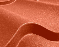 Металлочерепица с матовым покрытием Терракота / RAL 8004 