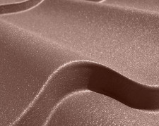 Металлочерепица с матовым покрытием Шоколад / RAL 8017 