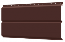 Металлический сайдинг "БРУС" RAL-8017 