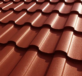 Металлочерепица Сицилия RAL 8004 Терракота
