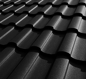 Металлочерепица Сицилия RAL 9005 Черный бархат